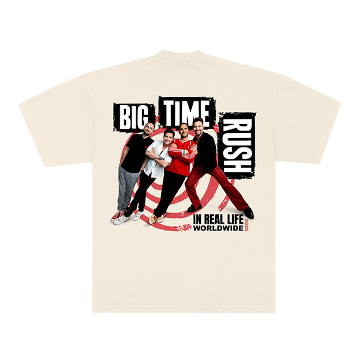 BTR In Real Life Worldwide 2025 Tour Tee - Natural