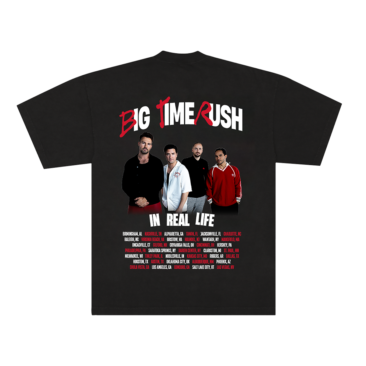 BTR In Real Life Worldwide 2025 Tour Tee - Gray