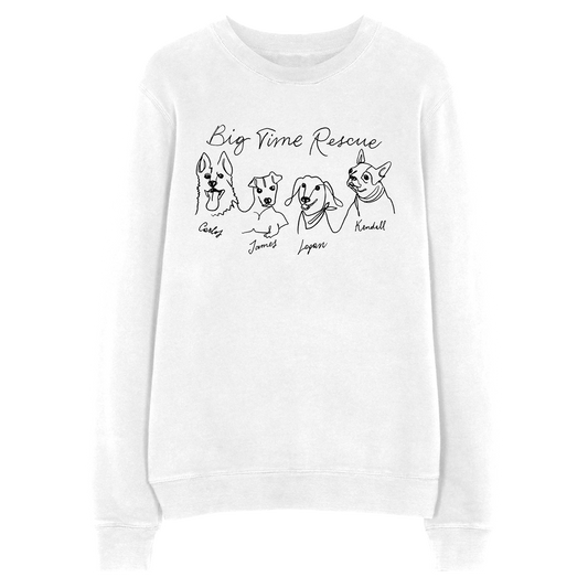 Big Time Rescue Crewneck - White-Big Time Rush