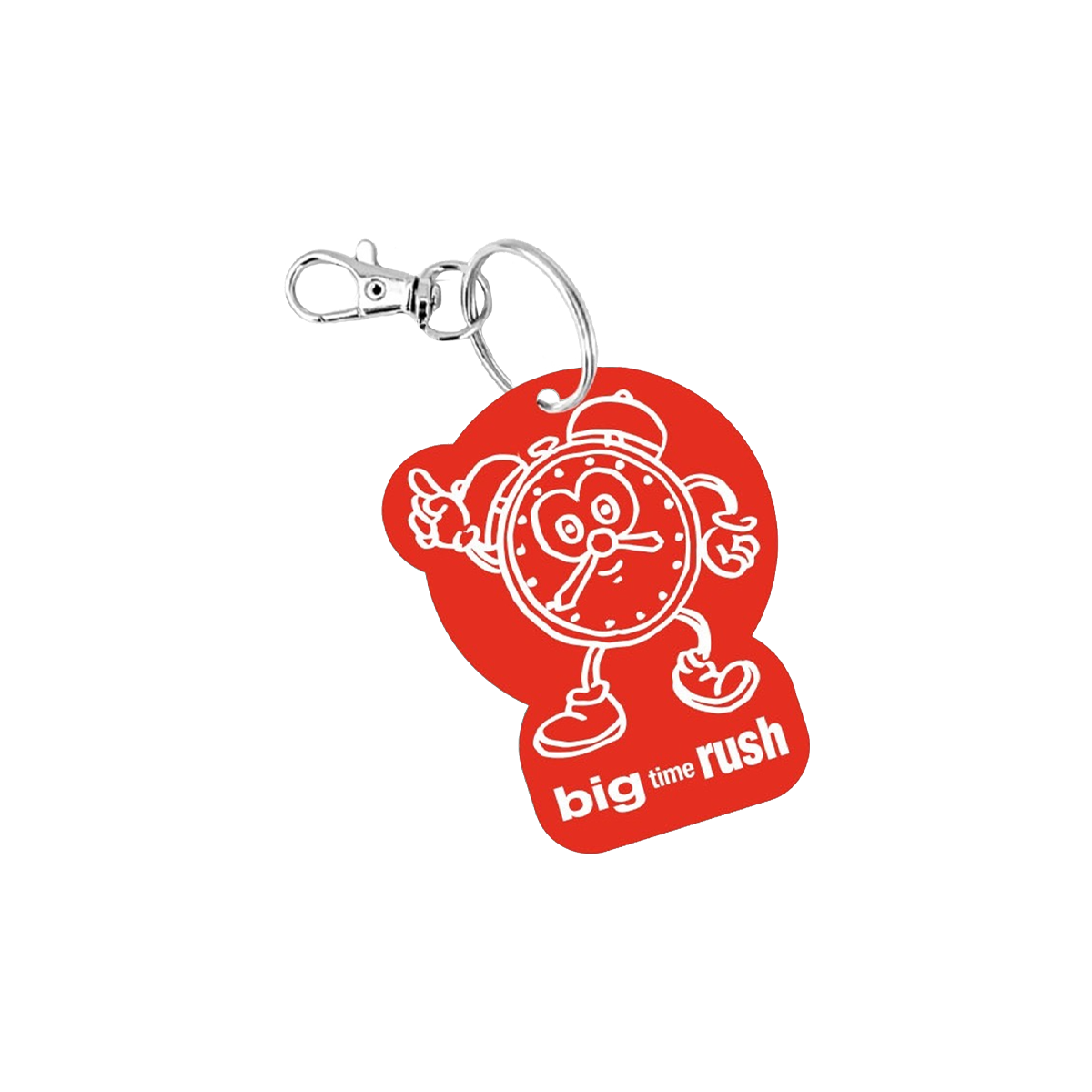 BTR Clock Keychain - Red